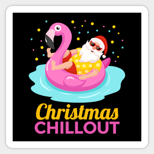 Christmas chillout Flamingo design graphic Sticker